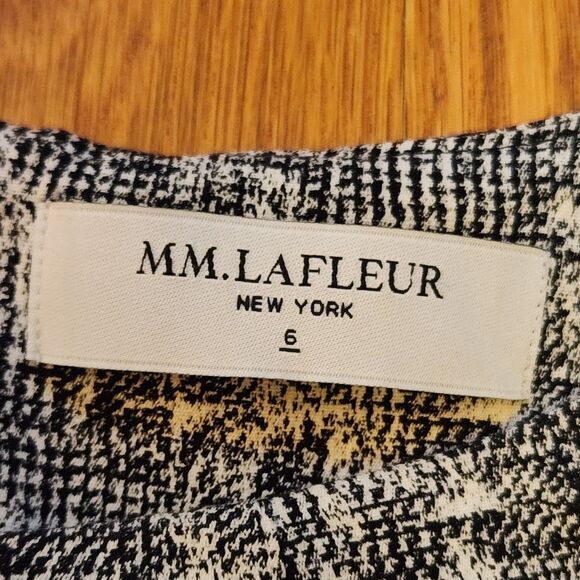 MM. Lafleur Women's Etsuko 3/4 Sleeve "Crackle" Sheath Dress with Pockets, Sz 6 - Picture 7 of 12